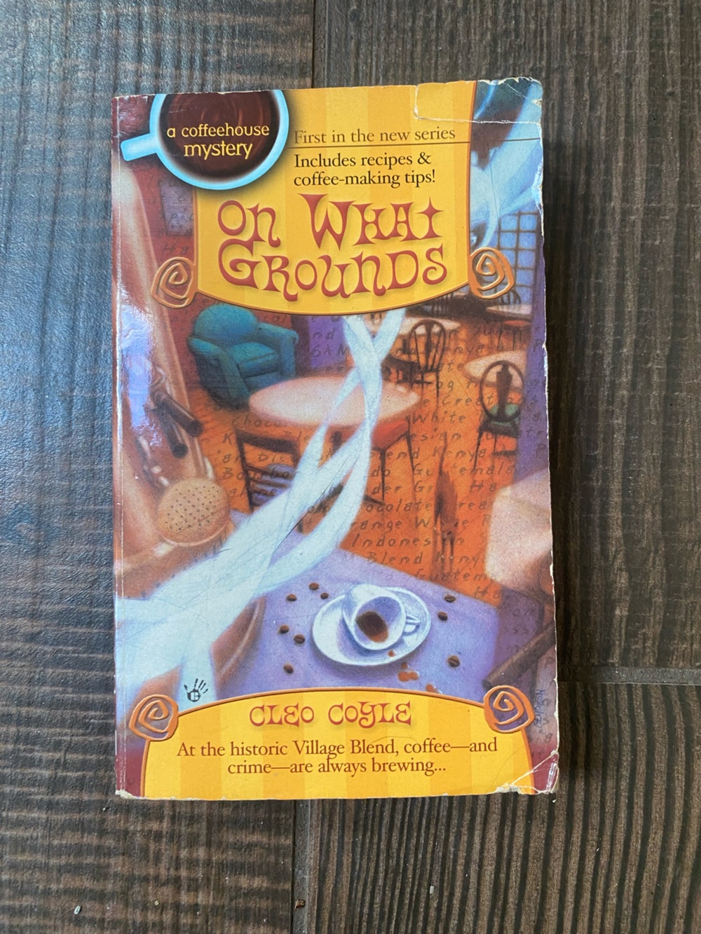 On What Grounds by Cleo Coyle - Paperback Mystery Novel